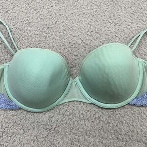 Wonderbra Bra 38B T-Shirt Bra 7412 Seamless Underwire Mesh Sides